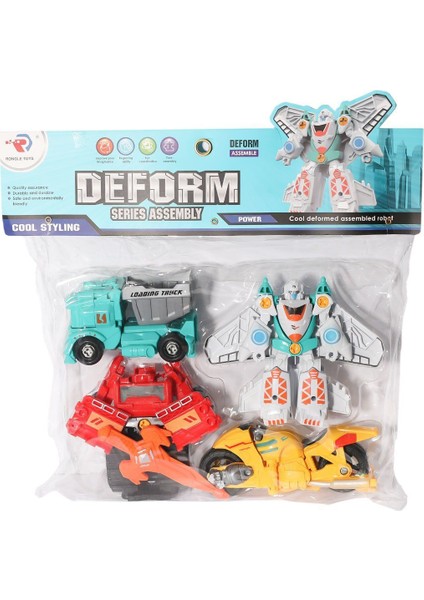 RL589-35D Sök Tak Robot Seti Kız Erkek Çocuk Oyuncak Eğitici Oyuncaklar