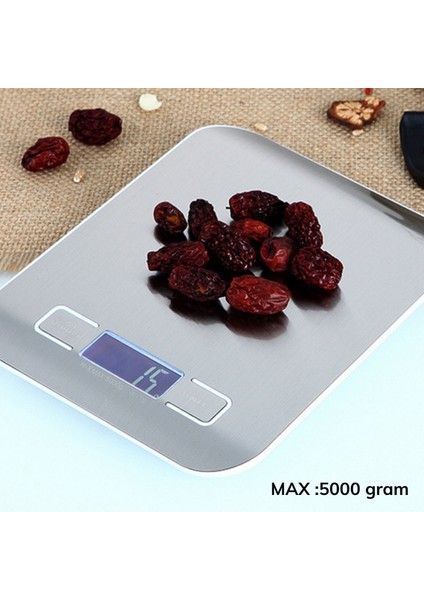 Tf 1002 Hassas Ölçümlü Maksimum 5 kg Kapasiteli LED Ekran Platin Dijital Mutfak Tartısı (4915) fiyatları