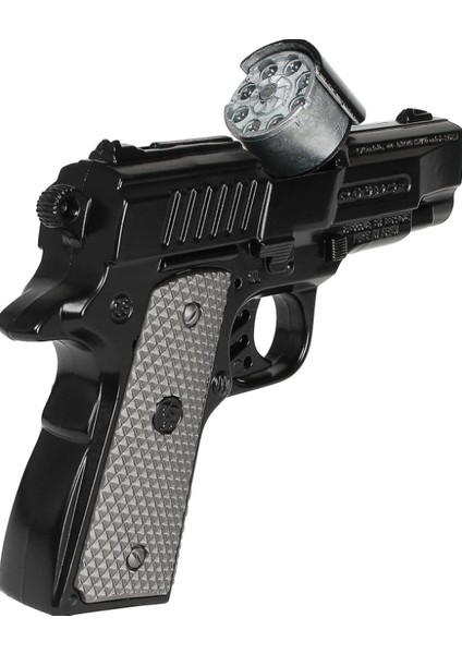 Gonher 8 Li Siyah Mantar Koleksiyon Polis Tabancası Kız Erkek Çocuk Oyuncak Eğitici Oyuncaklar modelleri