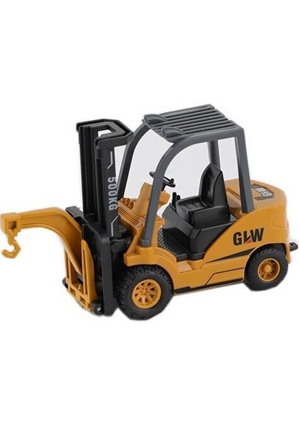 SZT-9967 Sürtmeli Metal Inşaat Aracı Forklift Kız Erkek Çocuk Oyuncak Eğitici Oyuncaklar