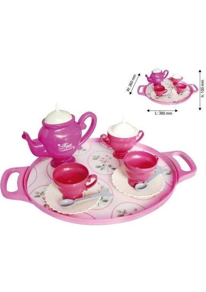 Tepsili Çay Set Kız Erkek Çocuk Oyuncak Eğitici Oyuncaklar