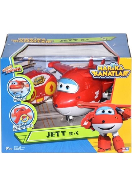 Harika Kanatlar Uzaktan Kumandalı Sesli ve Işıklı Jett Kız Erkek Çocuk Oyuncak Eğitici Oyuncaklar