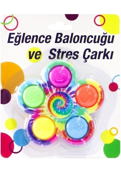 Eğlence Baloncuğu ve Stres Çarkı Kız Erkek Çocuk Oyuncak Eğitici Oyuncaklar