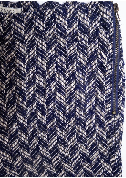 Tüvit Kumaş Lacivert Püsküllü Kışlık Kız Çocuk Şort modelleri