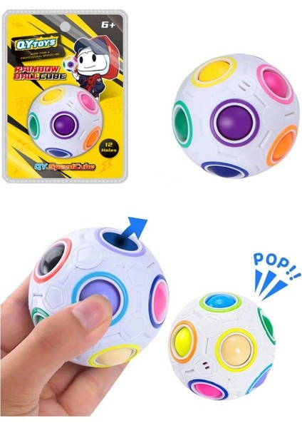 EQY949 Qy Rainbow Ball Küp -Başeltoys Kız Erkek Çocuk Oyuncak Eğitici Oyuncaklar