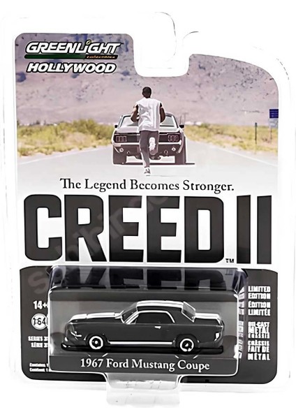 Greenlight 1:64 1967 Ford Mustang Coupe In Black With White Stripes Kız Erkek Çocuk Oyuncak Eğitici fiyatları