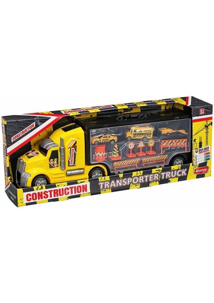 ERN-874 Heroes Toys Çantalı Inşaat Taşıyıcı Tır Seti Kız Erkek Çocuk Oyuncak Eğitici Oyuncaklar