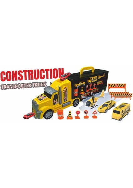 ERN-874 Heroes Toys Çantalı Inşaat Taşıyıcı Tır Seti Kız Erkek Çocuk Oyuncak Eğitici Oyuncaklar modelleri
