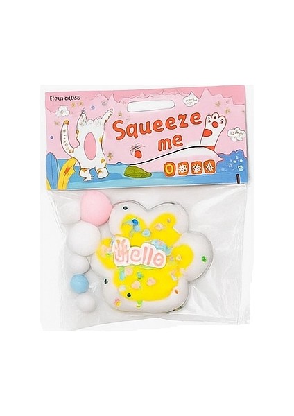 Sukuşi Squeezme yumuşak kedi patisi temalı Skushy stres oyuncağı
