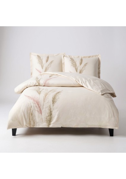 Ranforce Miscanthus Çift Kişilik Nevresim Takımı – %100 Pamuk, Nefes Alabilir