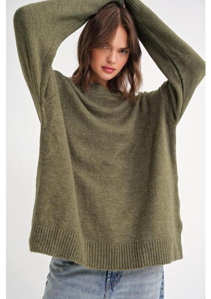 kadın salaş yumuşak dokulu oversize triko kazak fiyatları