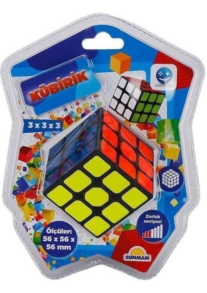 Smile Games Kübirik 3X3X3 Rubik Akıl ve Zeka Küpü Oyunu