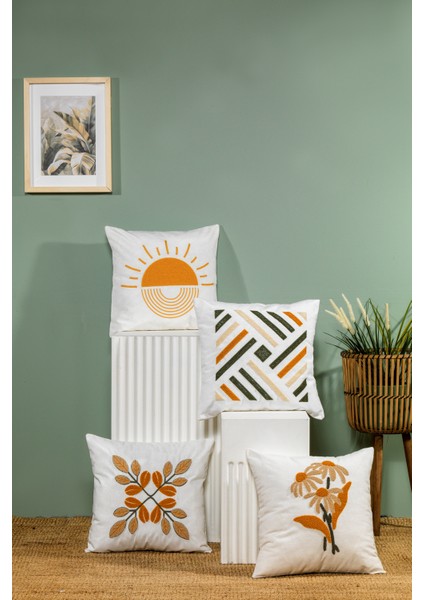 Summer Kırlent Kılıfı 4 Adet (40X40 Cm)