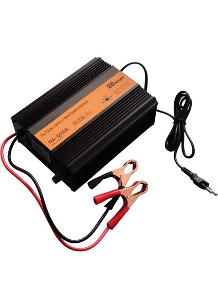 MA-1220A 12 Volt 20 Amper Akıllı Akü Şarj Cihazı