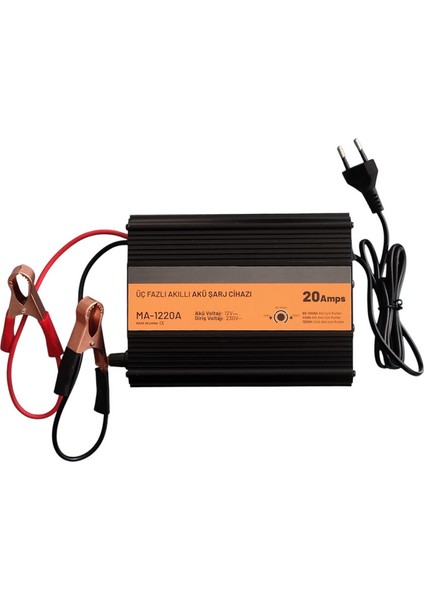 MA-1220A 12 Volt 20 Amper Akıllı Akü Şarj Cihazı fiyatları
