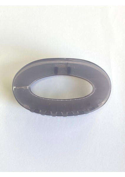 Kore Stili Jelly Oval Model Gri Renk Mandal Saç Tokası 9 cm – Şık ve Dayanıklı modelleri