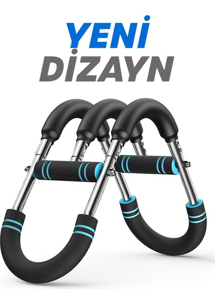 3x Power (35-60KG) Ayarlanabilir Üçlü Metal Yaylı Göğüs & Kol Full Body Egzersiz Aleti Fitness Bar modelleri