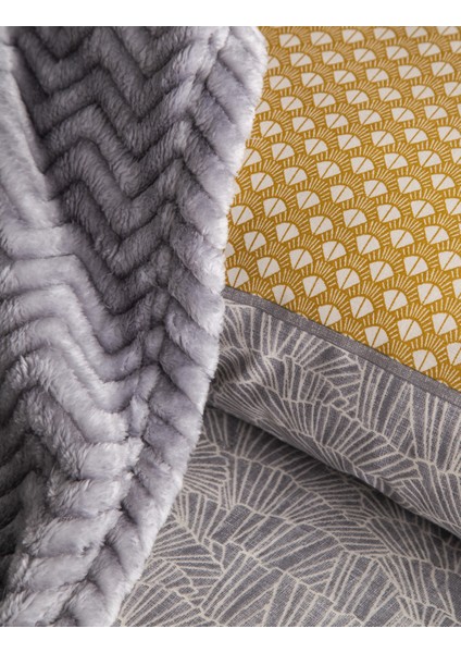 Çift Kişilik Paolina Gri Yatak Örtülü Nevresim Set modelleri