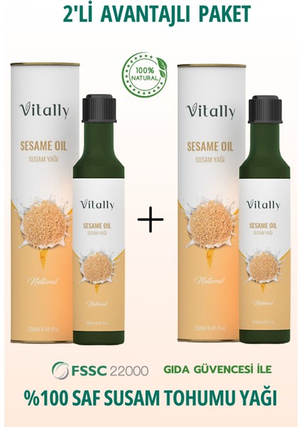 Susam Tohumu Yağı 250 ml 2’li