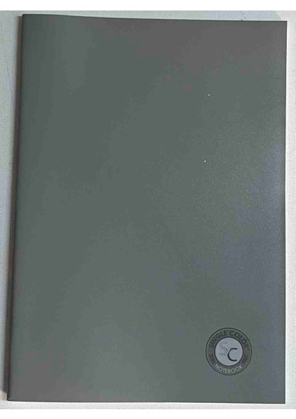 Sıngle Color 60 Yaprak Çizgili Pp Kapak Dikişli Defter Gri
