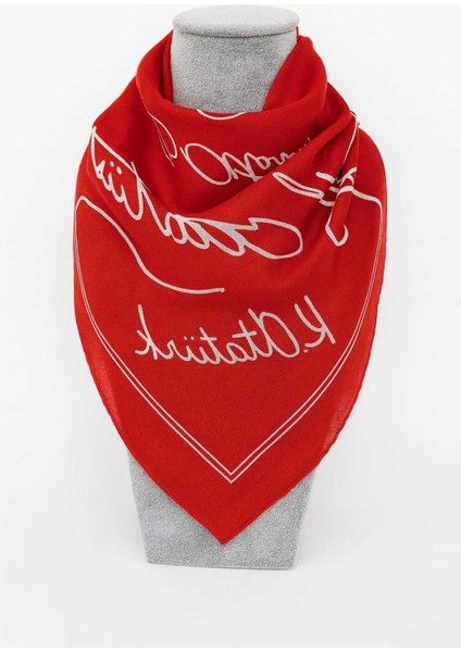 Kırmızı Ay Yıldız Türk Bayrağı Temalı Pamuk Kumaş Fular - Bandana - 23 Nisan, 29 Ekim, 19 Mayıs fiyatları