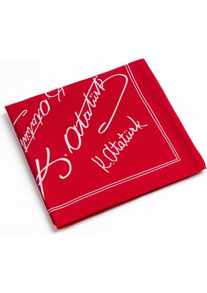 Kırmızı Ay Yıldız Türk Bayrağı Temalı Pamuk Kumaş Fular - Bandana - 23 Nisan, 29 Ekim, 19 Mayıs fırsatları