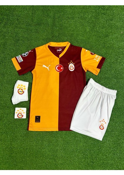 G,á,l,atā.sã,r,ãy 2025/26 Yeni Sezon Iç Saha Parçalı M,ã.u,r.o Î,c,à.r.d.i Çocuk Forması 4'lü Set fırsatları