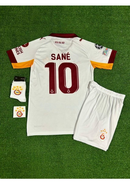 Gâl.àtâ.sar.ây 2025/26 Yeni Sezon Leroy Sane Deplasman Çocuk Forması 4'lü Set (Beyaz) fiyatları