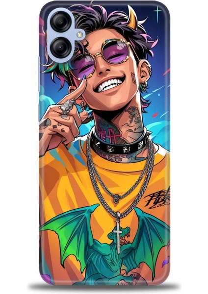 Samsung Galaxy A04E Hd Baskılı Kılıf + Seramik Tam Kaplayan Ekran Koruyucu 259