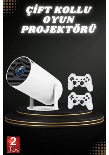 Techmrt Taşınabilir Android Projeksiyon Ayaklı Çift Kollu 4K Çözünürlüklü Sinema Projeksiyonu