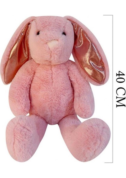 1552P Nordik Peluş Tavşan 40CM Pembe Kız Erkek Çocuk Oyuncak Eğitici Oyuncaklar