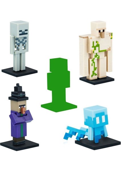 Pmı MC2040 Minecraft 3D Figür Toppeez 5li Set Kız Erkek Çocuk Oyuncak Eğitici Oyuncaklar modelleri