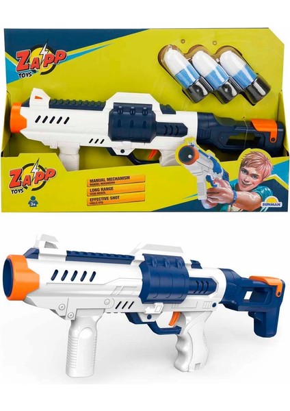 Silah Sünger Atan Vortex 3 Mermili Kız Erkek Çocuk Oyuncak Eğitici Oyuncaklar