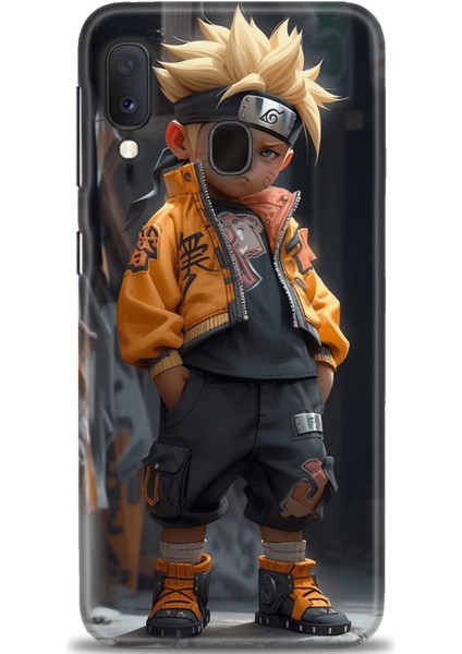 Samsung Galaxy A20E Hd Baskılı Kılıf + Seramik Tam Kaplayan Ekran Koruyucu 253