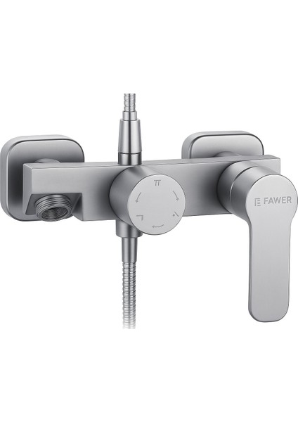 Fawer Berlin Krom Robot Duş Seti & Siyah Banyo Bataryası - 500s2 fiyatları