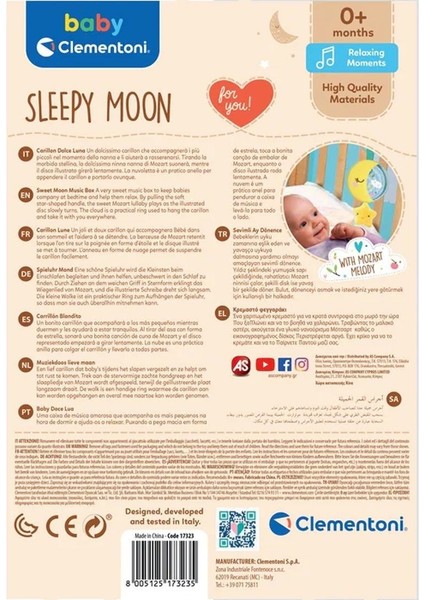 17796 Baby Clementoni - Melodili Ay Müzik Kutusu Kız Erkek Çocuk Oyuncak Eğitici Oyuncaklar modelleri