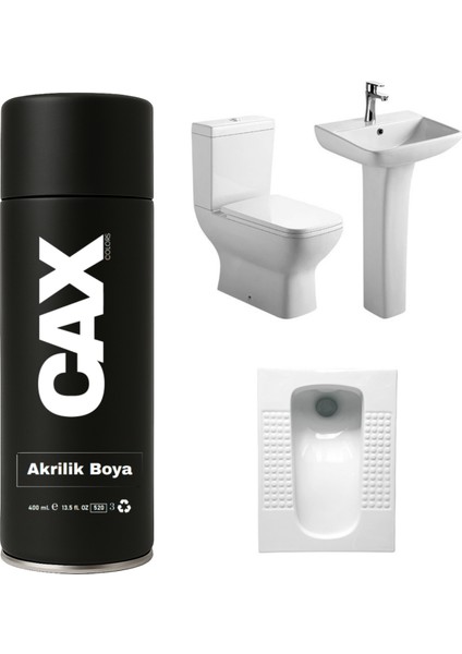 Duşakabin-Lavabo-Fayans-Klozet Spreyi Suya Dayanıklı Sprey Boya 400 ml
