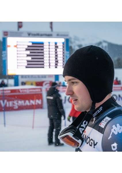 Unisex Içi Polar Kulak Ense Koruyuculu Rüzgar Geçirmez Termal Örme Polar Bere