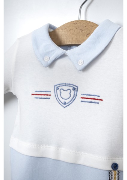 Arma Nakışlı Gömlek Yakalı Bebe Erkek Tulum fiyatları