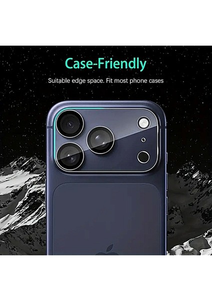 iPhone 17 Pro Max Yüksek Kalite Tam Kaplayan Ultra Ince Çizilmez 9h Safir Kamera Lens Koruyucu fırsatları