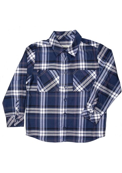 Pamuklu Oduncu Kışlık Erkek Çocuk Gömlek Mavi modelleri