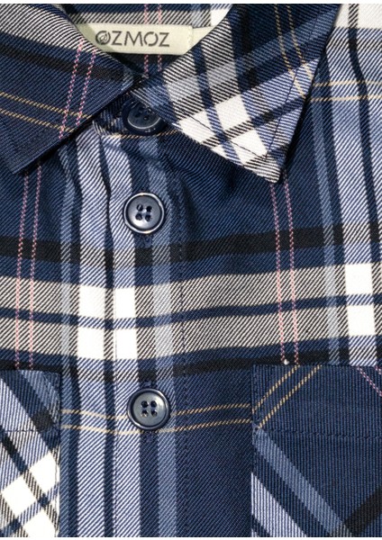 Pamuklu Oduncu Kışlık Erkek Çocuk Gömlek Mavi fırsatları