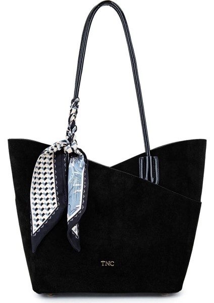 Kadın Suni Deri Siyah Süet Kol Çantası 921 26763 Bn Canta Y/24 Sıyah Suet