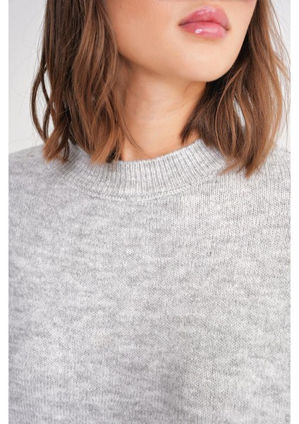 kadın salaş yumuşak dokulu oversize triko kazak