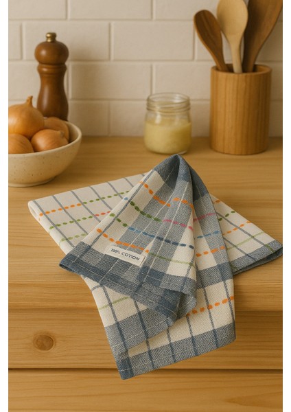%100 Pamuk Kurulama Bezi 2'li Set 45×65 cm – Emici, Yıkanabilir, Renkli Desenli modelleri