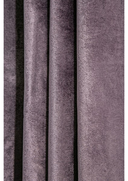 Kadife Halkalı Fon Perde Mor 140X260 fiyatları