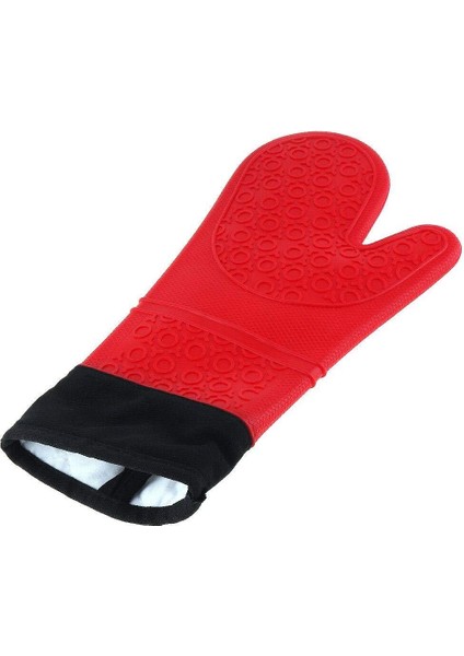 2 Adet Silikon Yanmaz Yapışmaz Isı Yalıtımlı Mutfak Fırın Eldiveni Kırmızı fiyatları