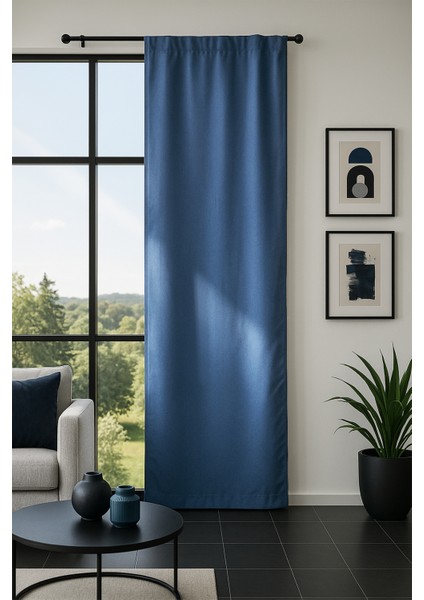 Diego Blackout Fon Perde Mavi 140X270