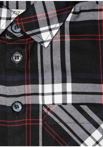 Pamuklu Oduncu Kışlık Erkek Çocuk Gömlek Siyah fırsatları