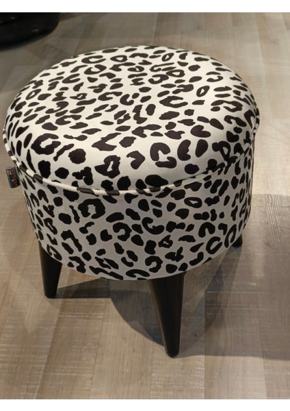 Mercan Mobilya Leopardesenli Puf Bench 42*43 modelleri